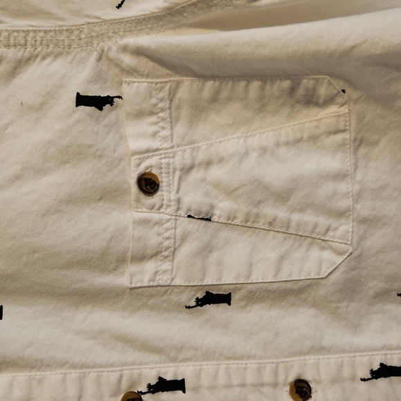 Statue of Liberty short sleeved button up - Picture 2 of 5